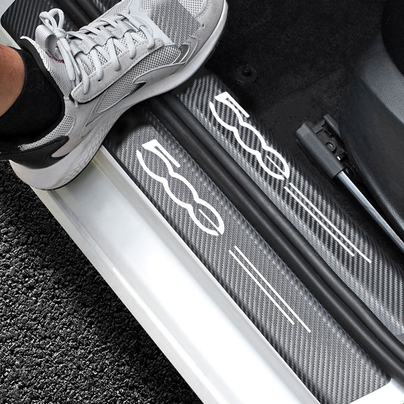 Car Door Sill Guard Plate Thre - Crepe Pan Carbon 评论和价格