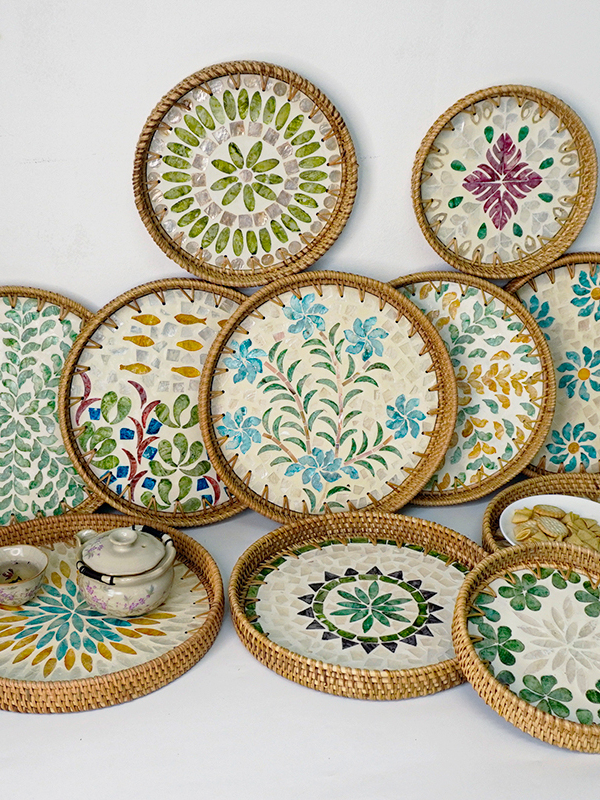 Handwoven ell Fruit Tray Break - Dim Sum Basket 评论和价格