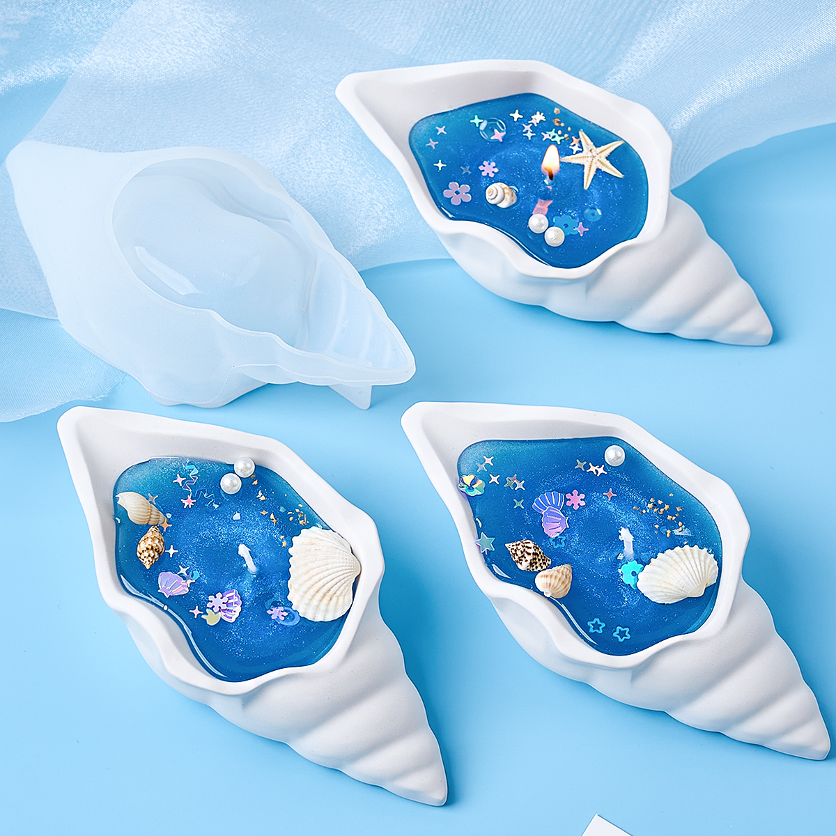 Conch Candle Jar Silicone Mold - Potsticker Mold 评论和价格