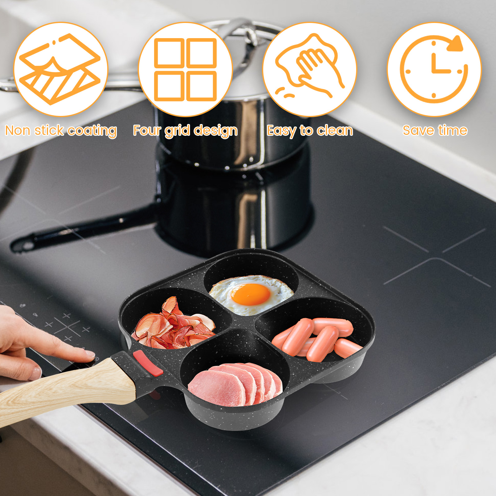 Egg Frying Pan Nonstick Pancak - Mini Pancake Griddle 评论和价格