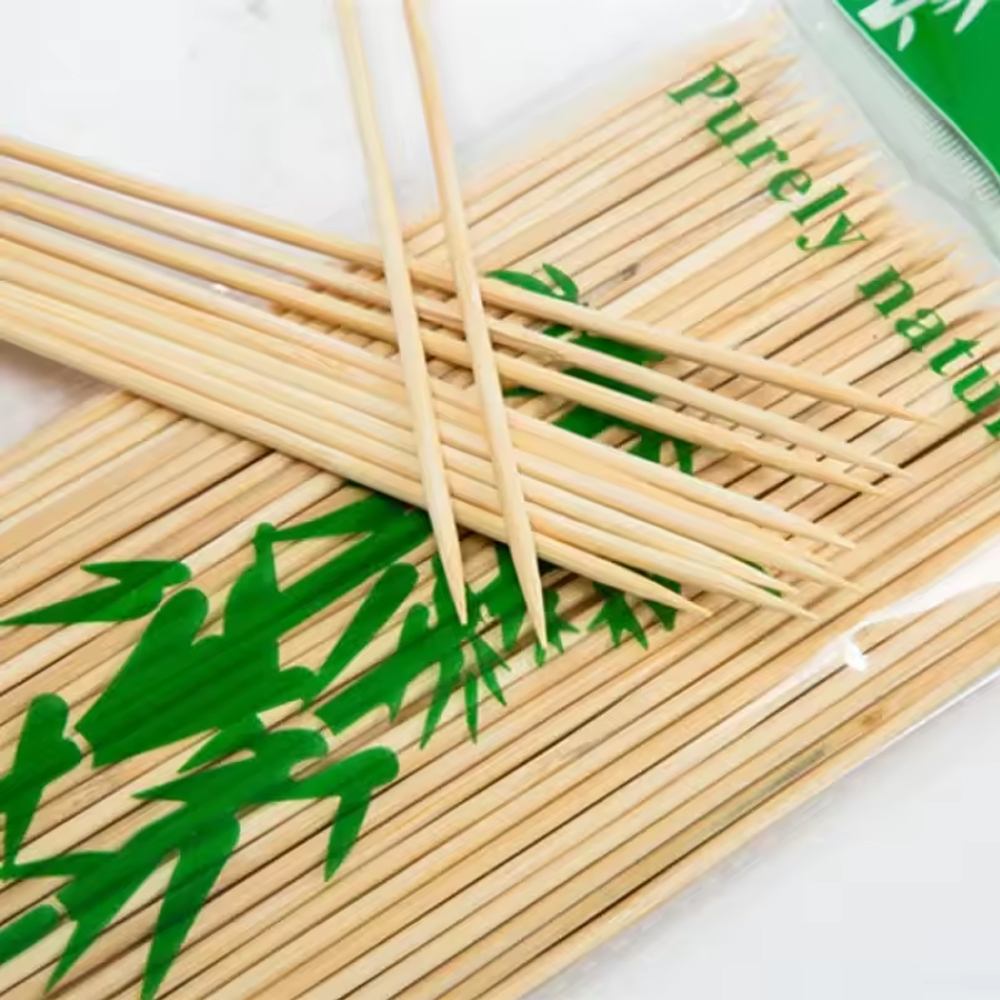 1350/90Pcs Natural BBQ Skewers - Corn Dog Stick 评论和价格