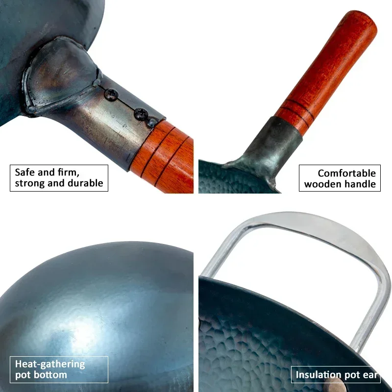 Traditional Handmade Iron Wok  - Cast Iron Corn 评论和价格