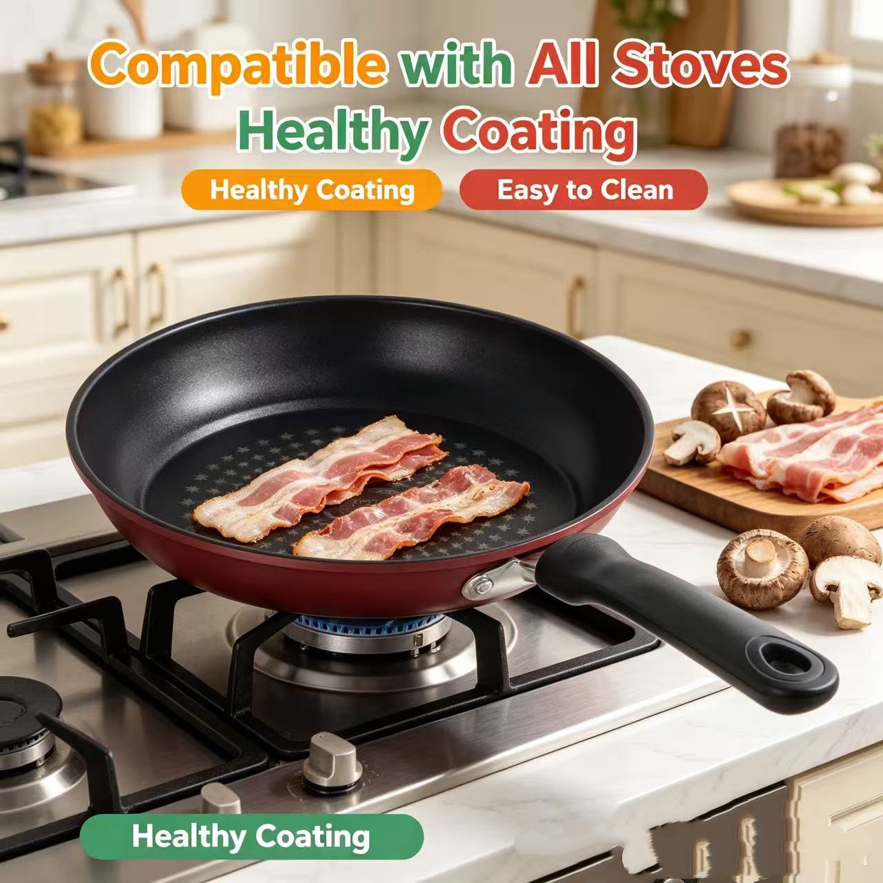 Premium Granite Non Stick Fryi - Mini Pancake Griddle 评论和价格