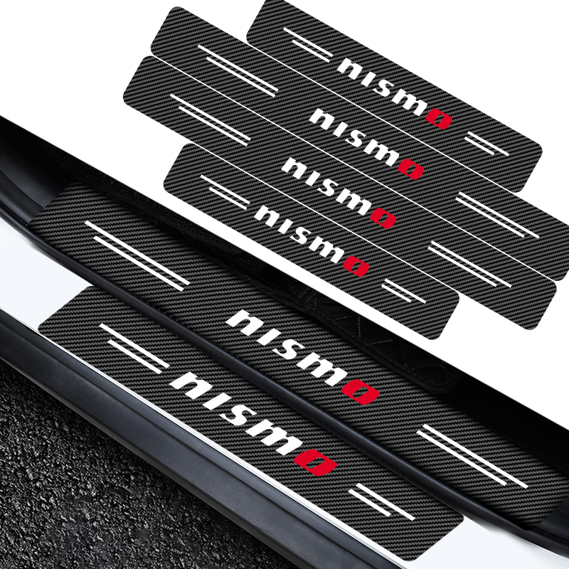 4Pcs Car Door Threshold Carbon - Crepe Pan Carbon 评论和价格