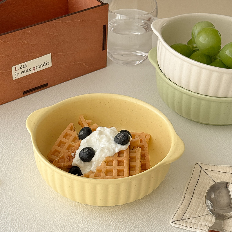 Dual-Handle Large-Capacity Cer - Dim Sum Basket 评论和价格