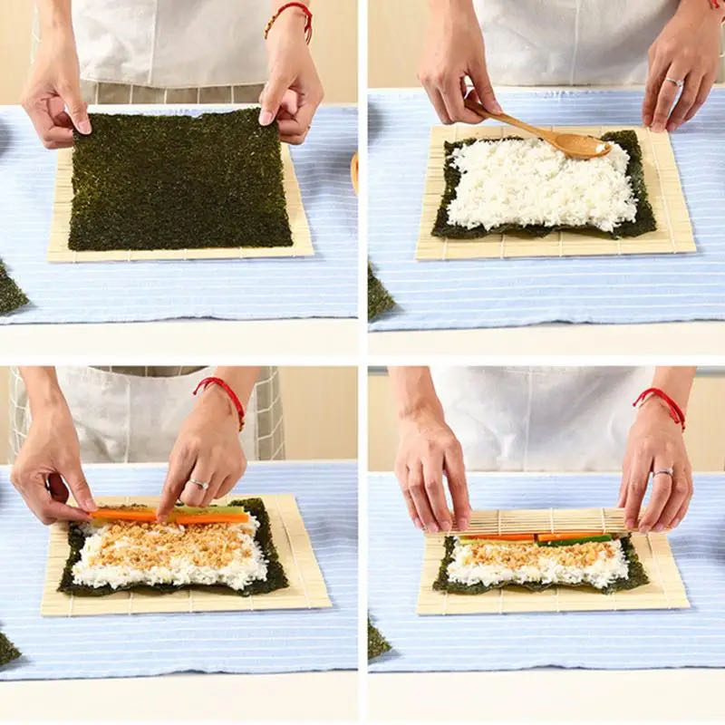 DIY Bamboo Sushi Maker Rolling - Spring Roll Wrapper 评论和价格