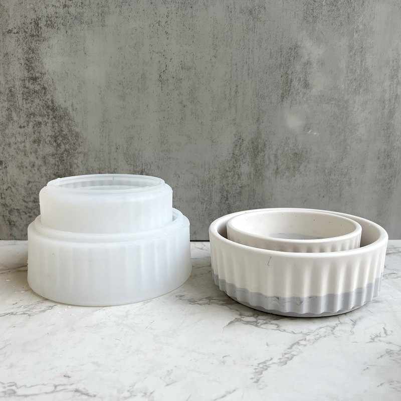 Stripe Flowerpot Silicone Mold - Potsticker Mold 评论和价格
