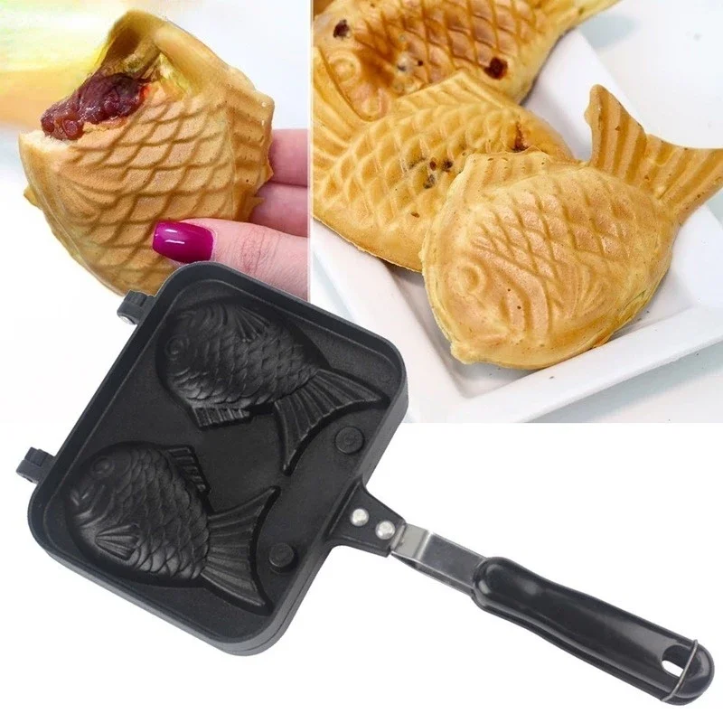 Kitchen Japanese Taiyaki Doubl - Egg Waffle Pan 评论和价格