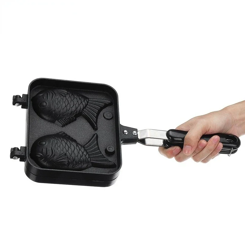Kitchen Japanese Taiyaki Doubl - Egg Waffle Pan 评论和价格