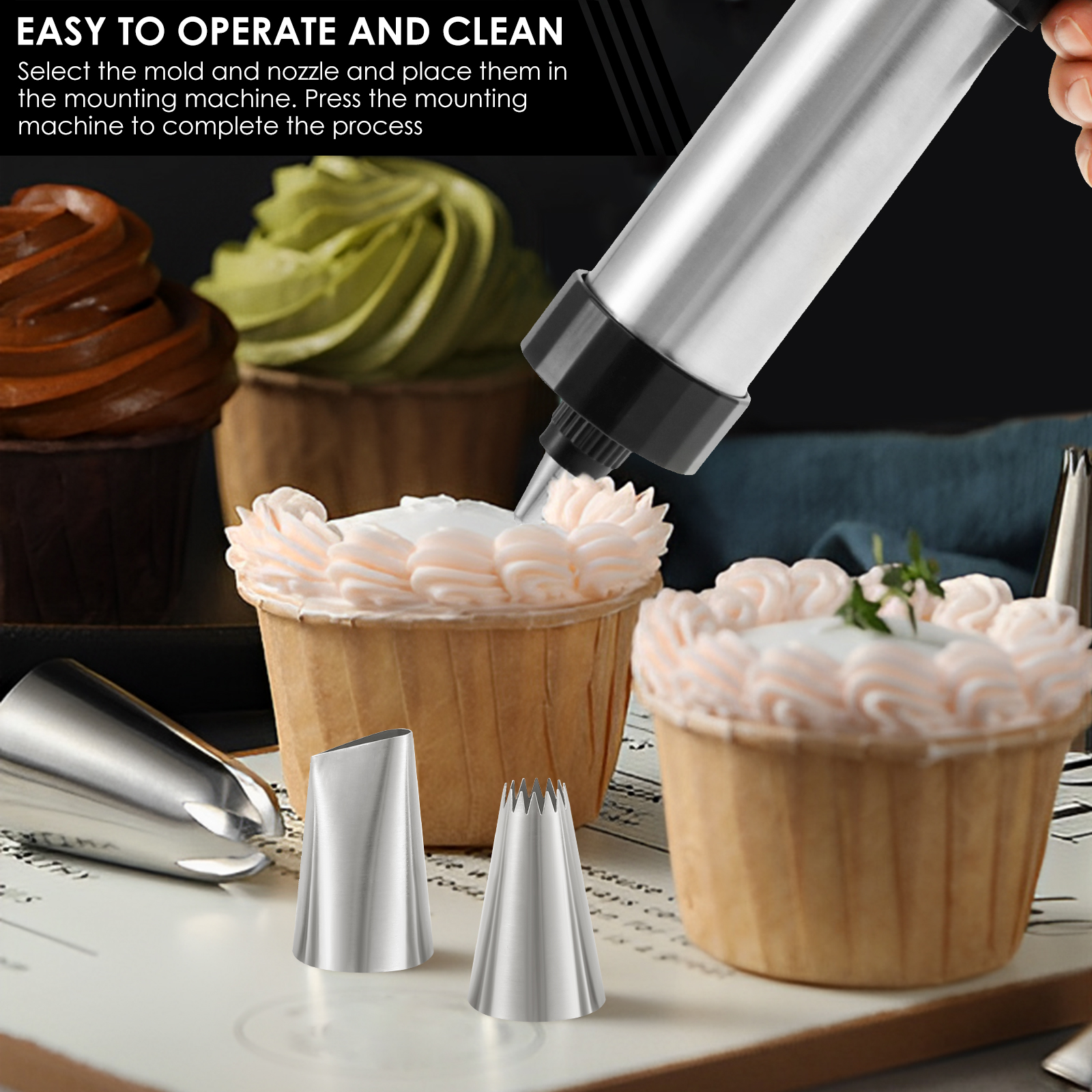 Stainless Steel Cookie Gun Chu - Churros Maker Gun 评论和价格
